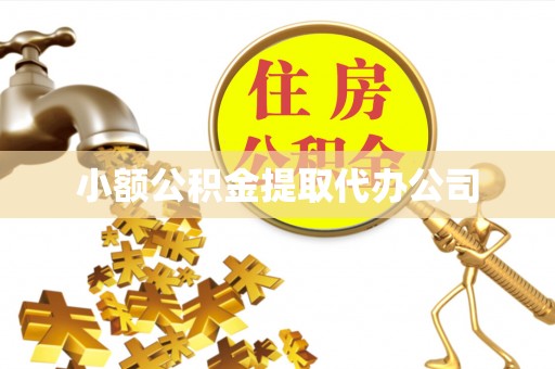 山西小额公积金提取代办公司