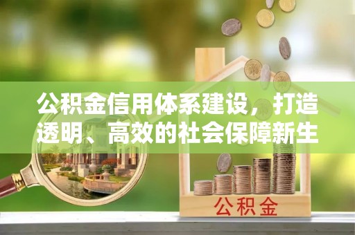 山西公积金信用体系建设，打造透明、高效的社会保障新生态