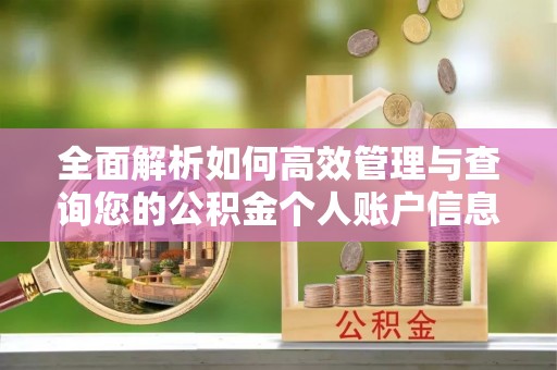 山西全面解析如何高效管理与查询您的公积金个人账户信息