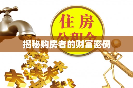 山西揭秘购房者的财富密码