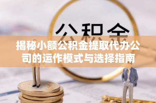 山西揭秘小额公积金提取代办公司的运作模式与选择指南